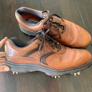 Footjoh FJ Contour Series Men’s Brown Golf Shoe Cleats